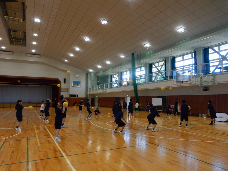 高山中学校（高山村）の様子