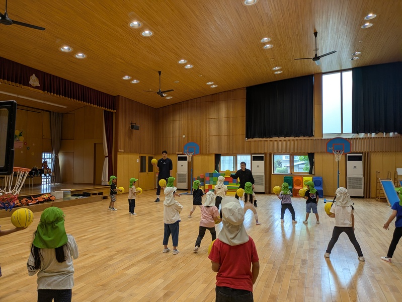 認定こども園栗ガ丘幼稚園（小布施町）の様子