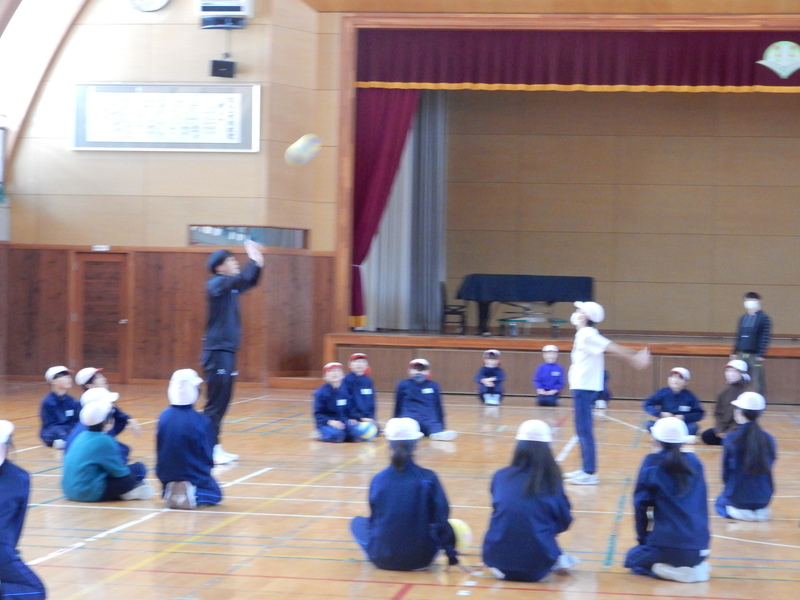 牟礼小学校（飯綱町）の様子